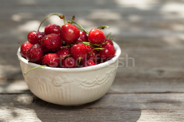Fresh summer berries. Cherry Stock photo © karandaev