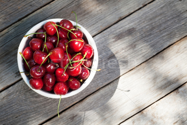 Fresh summer berries. Cherry Stock photo © karandaev
