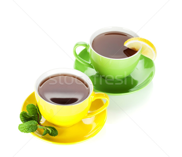 Dois colorido chá limão de Foto stock © karandaev