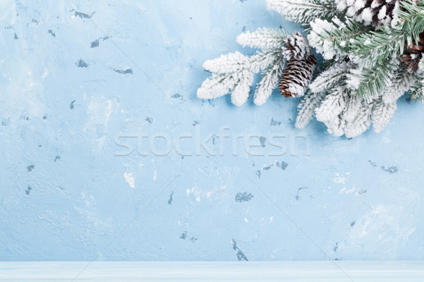 Christmas background with fir tree Stock photo © karandaev