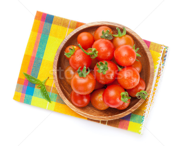 Fresh farmers cherry tomatoes Stock photo © karandaev