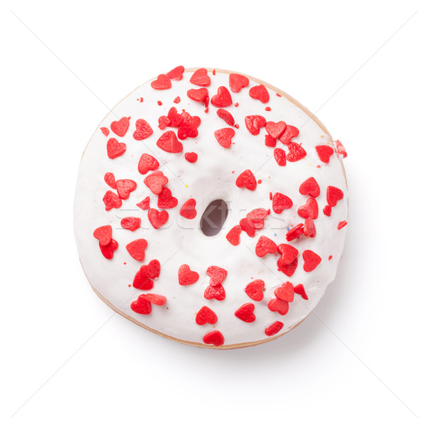 Donut with hearts decor Stock photo © karandaev
