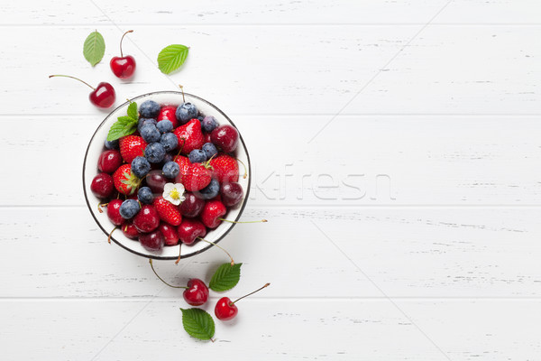 Fresh summer berries Stock photo © karandaev