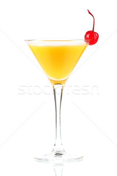 Alcohol cocktail with orange juice and maraschino Stock photo © karandaev