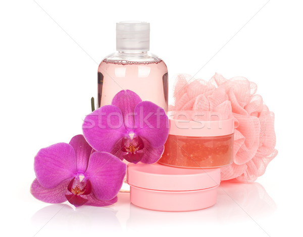 Stok fotoğraf: Kozmetik · orkide · çiçekler · yalıtılmış · beyaz · çiçek