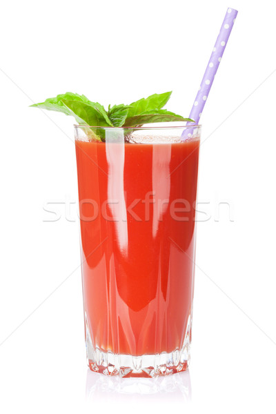 [[stock_photo]]: Légumes · frais · smoothie · jus · de · tomate · isolé · blanche · nature