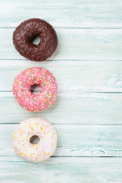 Colorful donuts Stock photo © karandaev