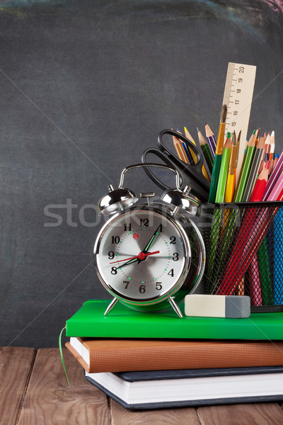 école classe table tableau noir vue [[stock_photo]] © karandaev