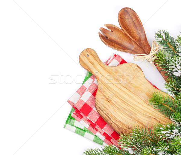 Comida de navidad cocina aislado blanco alimentos espacio Foto stock © karandaev