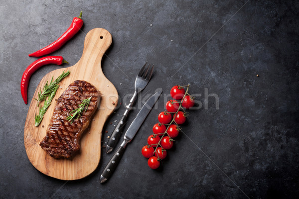 Grilled beef steak Stock photo © karandaev