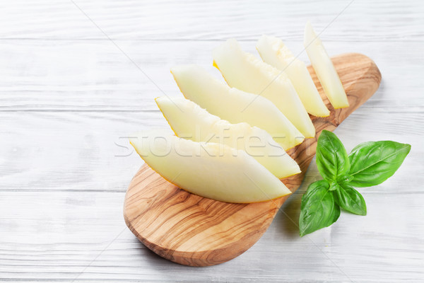 Sliced melon Stock photo © karandaev