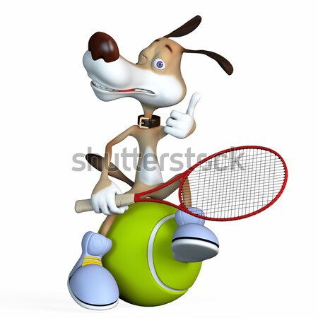 Dog playing golf. Stock photo © karelin721