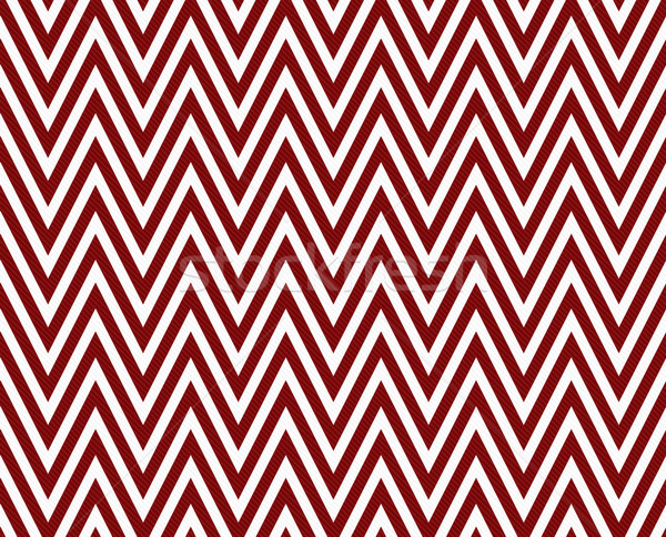 Thin Dark Red and White Horizontal Chevron Striped Textured Fabr Stock photo © karenr
