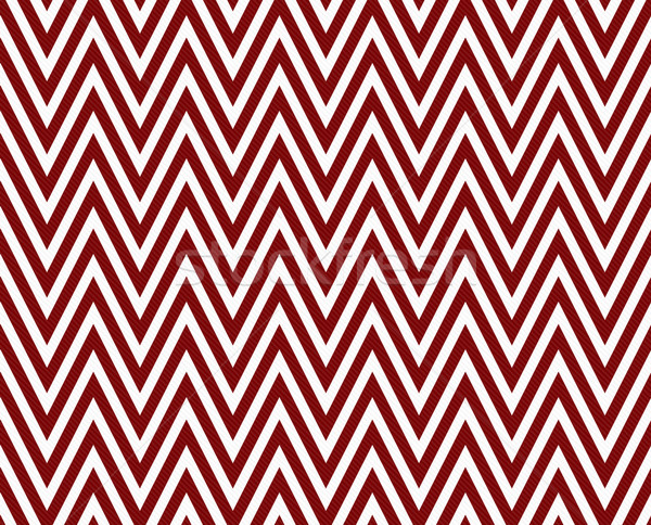 Thin Dark Red and White Horizontal Chevron Striped Textured Fabr Stock photo © karenr