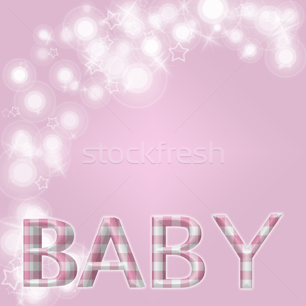 Stock fotó: Sápadt · rózsaszín · baba · fehér · csillag · formák