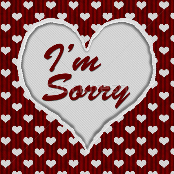 I'm Sorry Message Stock photo © karenr