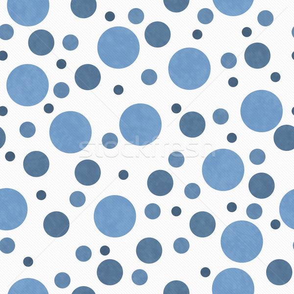 Blue and White Polka Dot Tile Pattern Repeat Background Stock photo © karenr