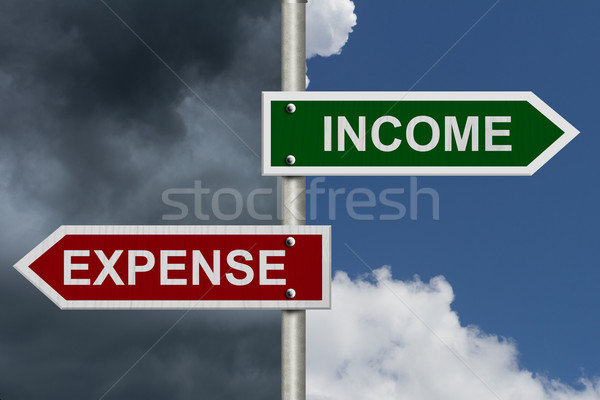 Income versus Expense Stock photo © karenr