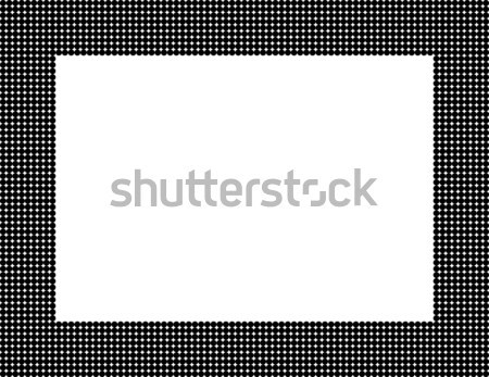 Black Polka Dot Frame Stock photo © karenr