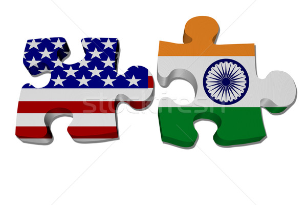US working with India Stock photo © karenr
