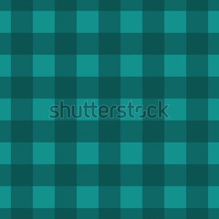 Teal Plaid Striped Lumberjack Textured Fabric Background Stock photo © karenr