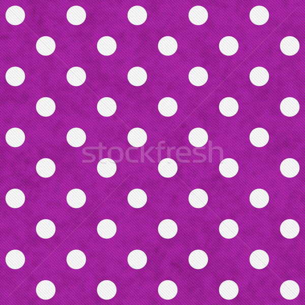 White Polka Dots on Pink Textured Fabric Background Stock photo © karenr