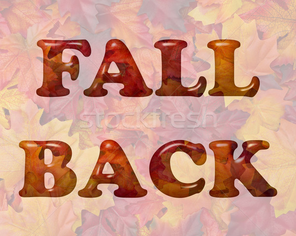 Fall Back Time Change Stock photo © karenr