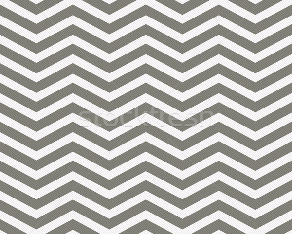 Gray and White Zigzag Textured Fabric Background Stock photo © karenr
