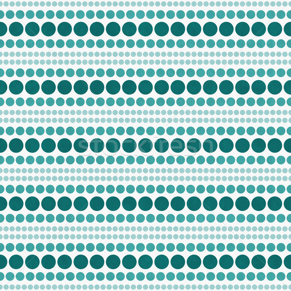 Teal and White Polka Dot  Abstract Design Tile Pattern Repeat Ba Stock photo © karenr