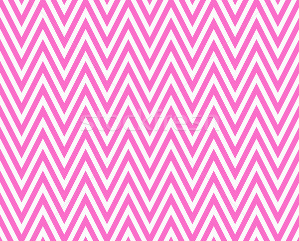 Thin Bright Pink and White Horizontal Chevron Striped Textured F Stock photo © karenr