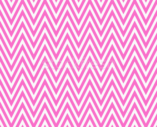 Thin Bright Pink and White Horizontal Chevron Striped Textured F Stock photo © karenr