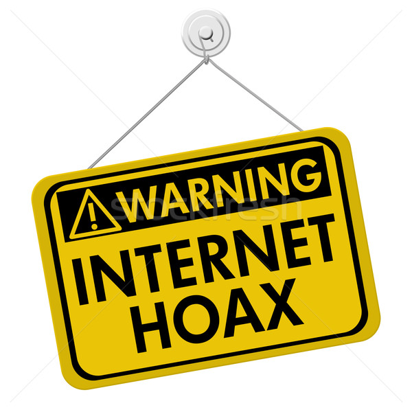 Warning of Internet Hoax Stock photo © karenr