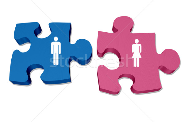 Understanding men and women interaction and relationships Stock photo © karenr