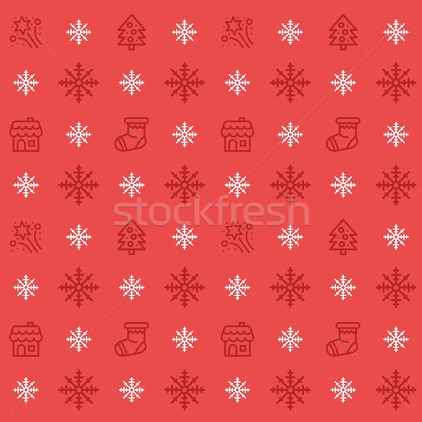 Christmas zimą wakacje ikona Zdjęcia stock © karetniy