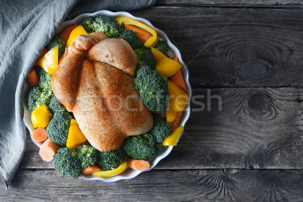 商業照片: 感恩 · 土耳其 · 香料 · 蔬菜 · 木桌 · 頂部