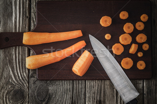 Wortelen top voedsel Stockfoto © Karpenkovdenis