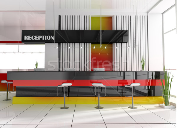商業照片: 招待會 · 飯店 · 大廳 · 3D · 圖像 · 辦公室