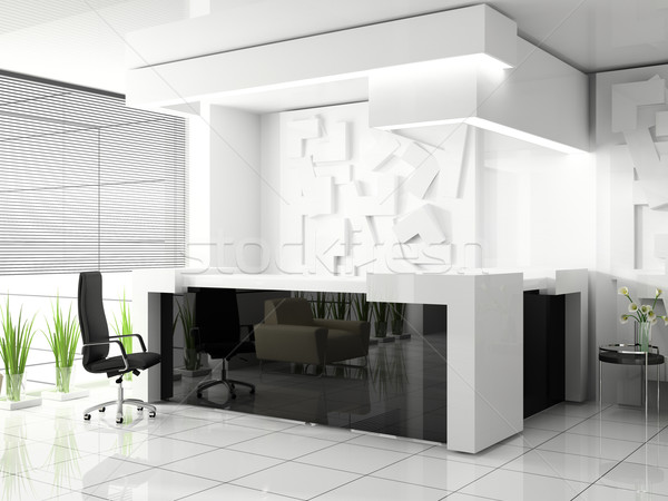 Reception moderno hotel 3D immagine business Foto d'archivio © kash76