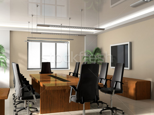 Escritório sala de reuniões moderno exclusivo projeto negócio Foto stock © kash76