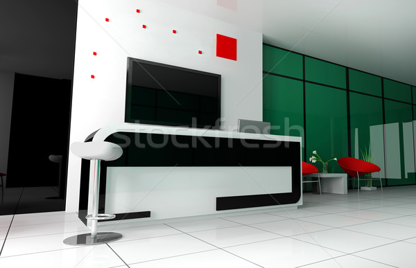 招待會 飯店 大廳 3D 圖像 辦公室 商業照片 © kash76