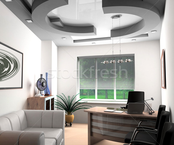 Moderna oficina interior exclusivo diseno negocios Foto stock © kash76