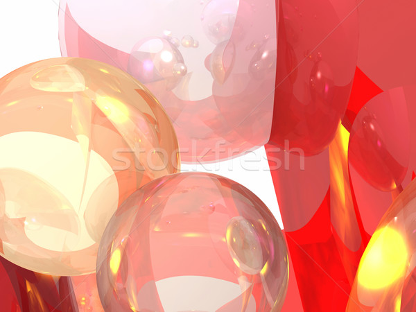 Pétillante graphiques décoratif sphérique 3D Photo stock © kash76