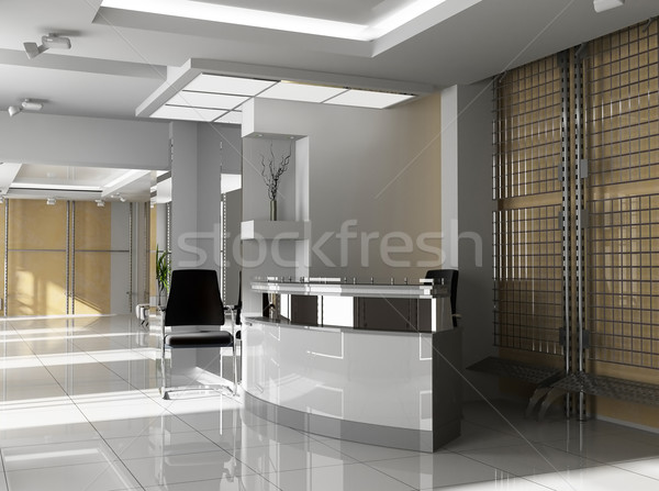 Moderno ufficio sala 3D immagine luce Foto d'archivio © kash76