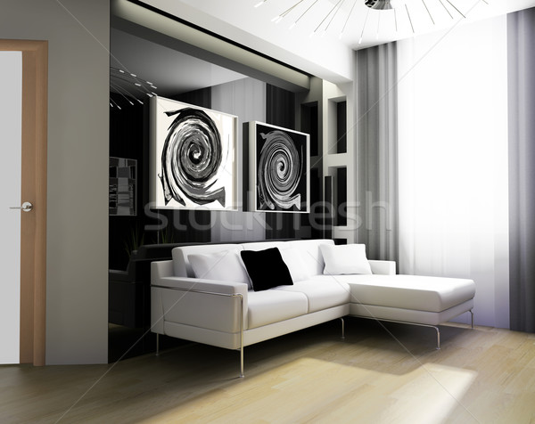 Dessin chambre 3D modernes exclusif design [[stock_photo]] © kash76