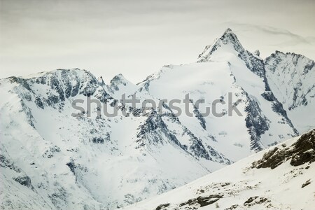 Csúcs Ausztria Alpok tél égbolt sport Stock fotó © kasjato