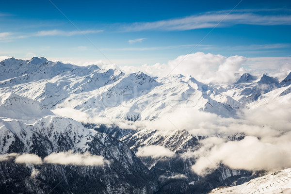 Beautiful winter landscape in one of most famous ski resort in austrian Alps Stock photo © kasjato