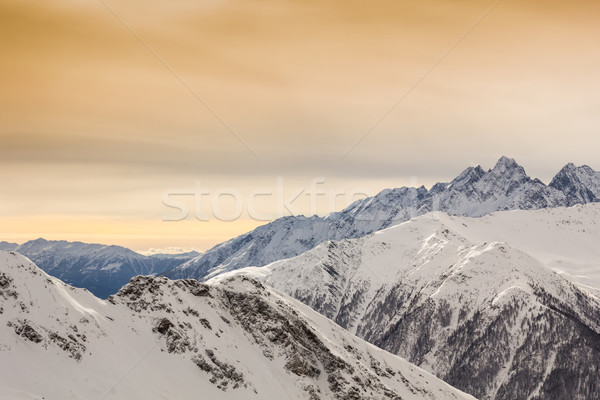 Beautiful view from Grossglockner-Heiligenblut ski resort  Stock photo © kasjato