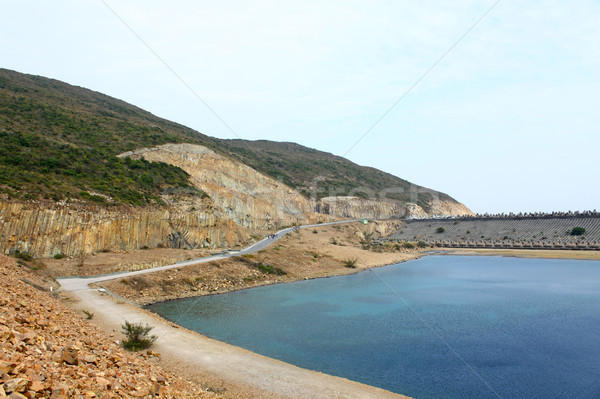 Hongkong Ufer Seenlandschaft Park Himmel Landschaft Stock foto © kawing921