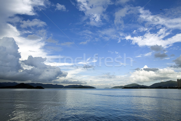 Paisaje océano Hong Kong sol mar Foto stock © kawing921