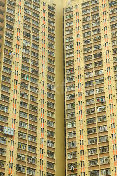 Hong Kong apartamento bloques paisaje casa multitud Foto stock © kawing921